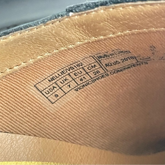 VIONIC Joy Nellie Orthopedic Mules Slip On Comfort Heel Black Size: 9 - Picture 8 of 12